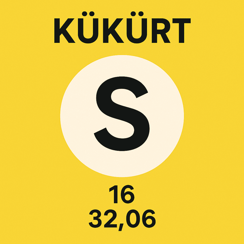 Kükürt (S)