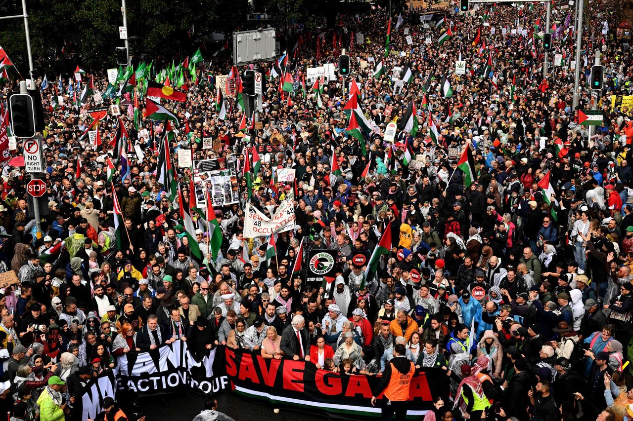 Sydney Harbour Bridge Palestine Solidarity March (2025)