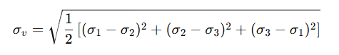 Von Mises Stress (Distortion Energy Theory)