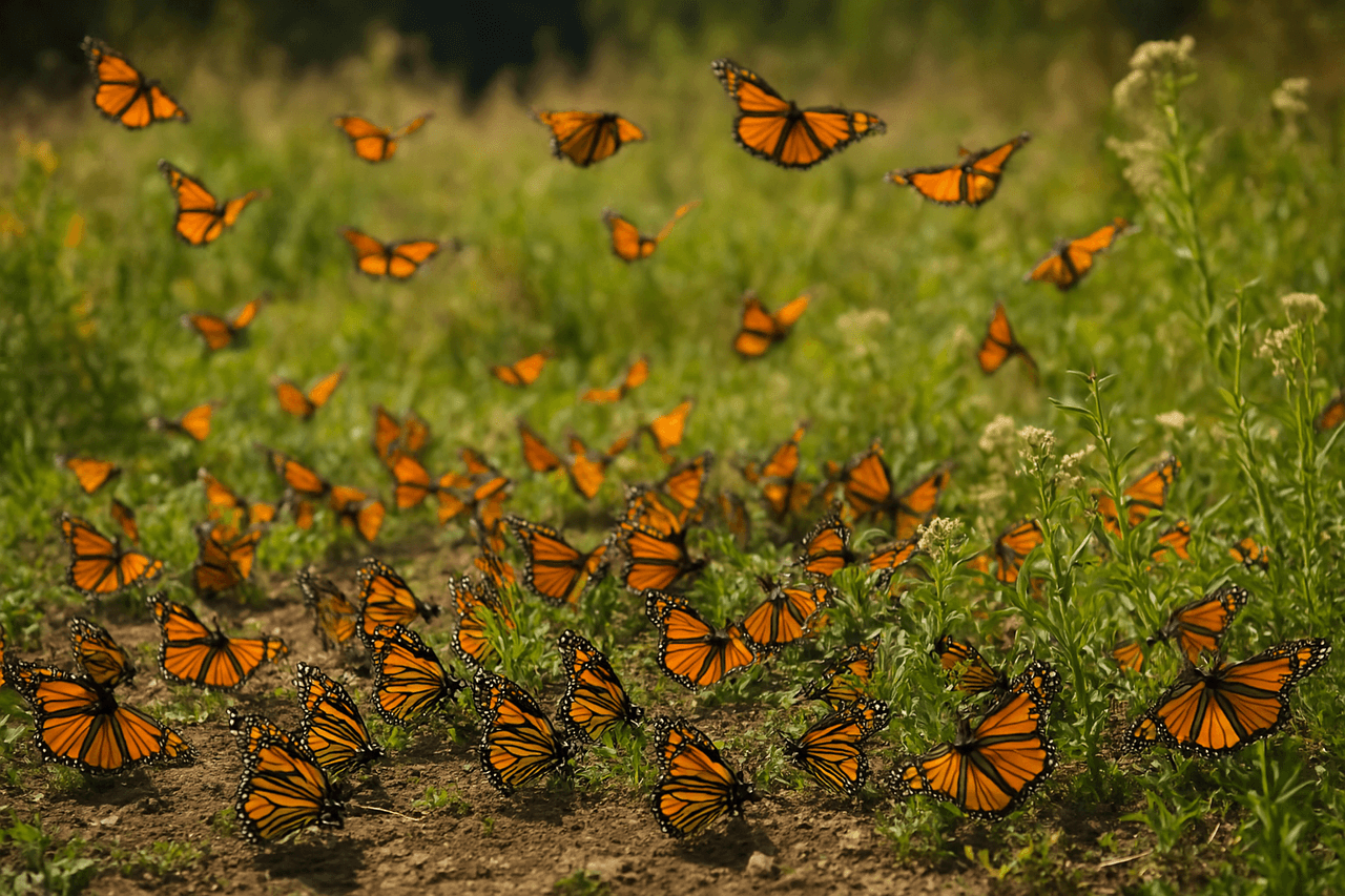 Monarch Butterflies (Danaus plexippus)