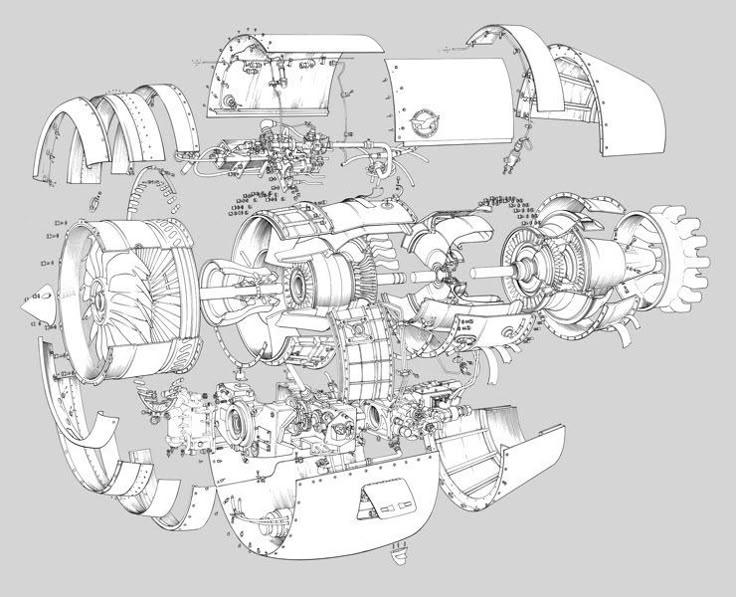 Turbine Region Connection Designs in Turbofan Engines
