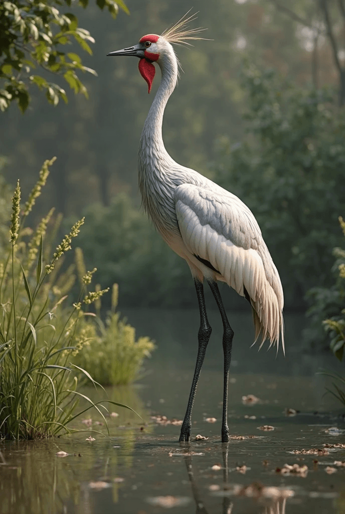 Wattled Crane (Bugeranus carunculatus)