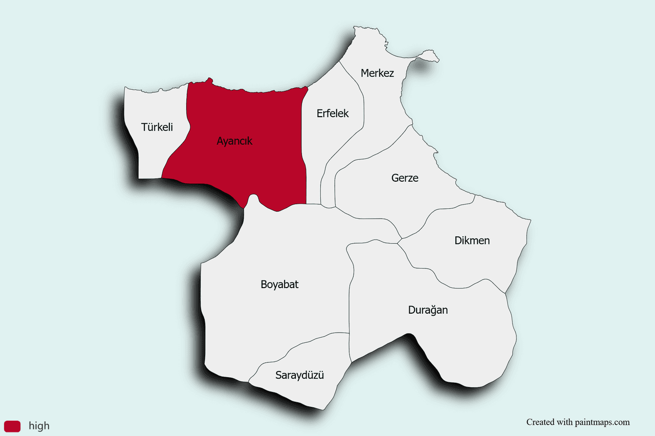 Sinop Map Chart.png
