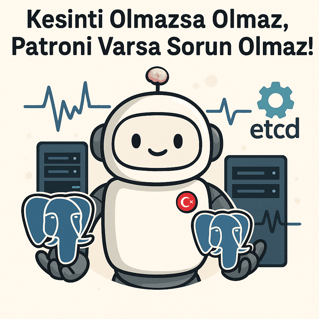 Patroni ile PostgreSQL High Availability: "Kesinti Olmazsa Olmaz, Patroni Varsa Sorun Olmaz!"