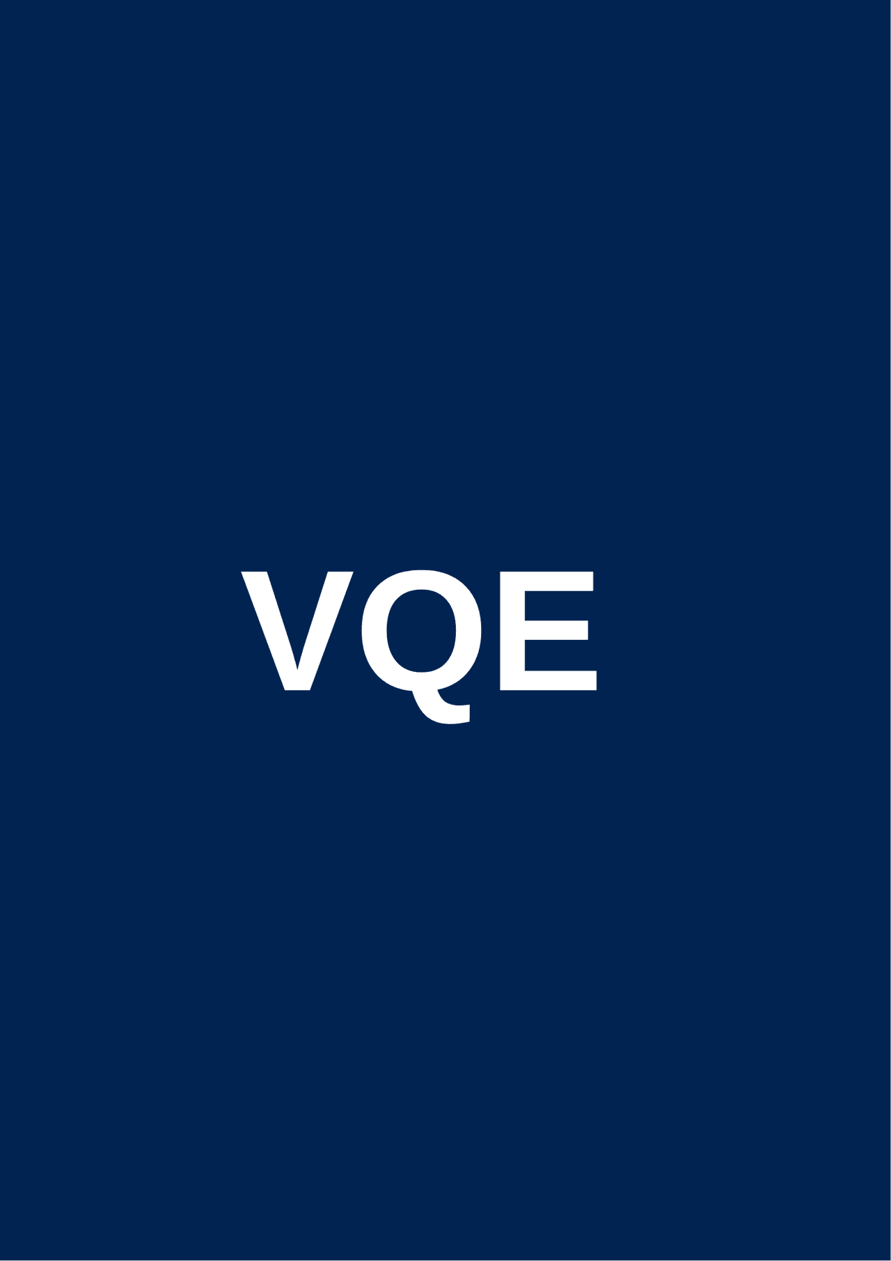 What is the Variational Quantum Eigensolver (VQE) Algorithm?