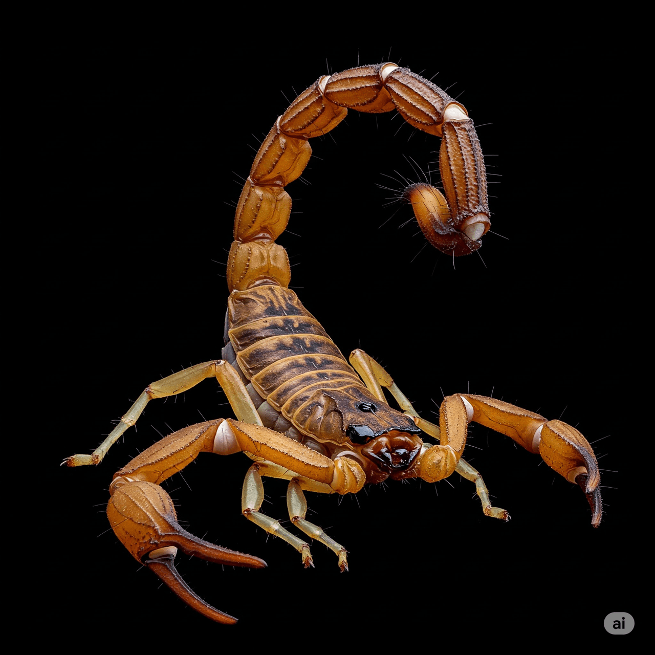 Death Scorpion (Leiurus quinquestriatus)