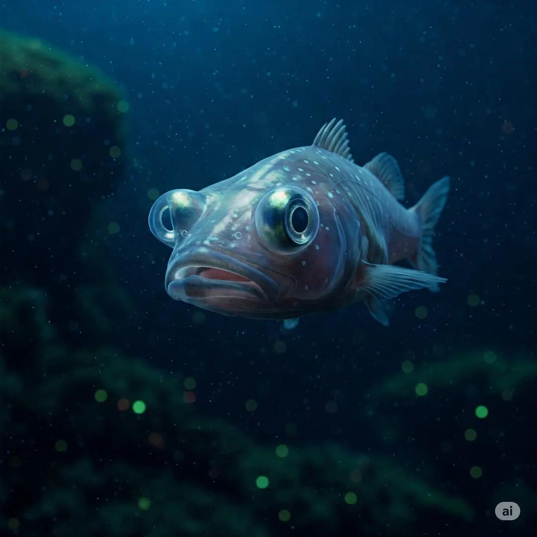 Barreleye Fish (Macropinna microstoma)