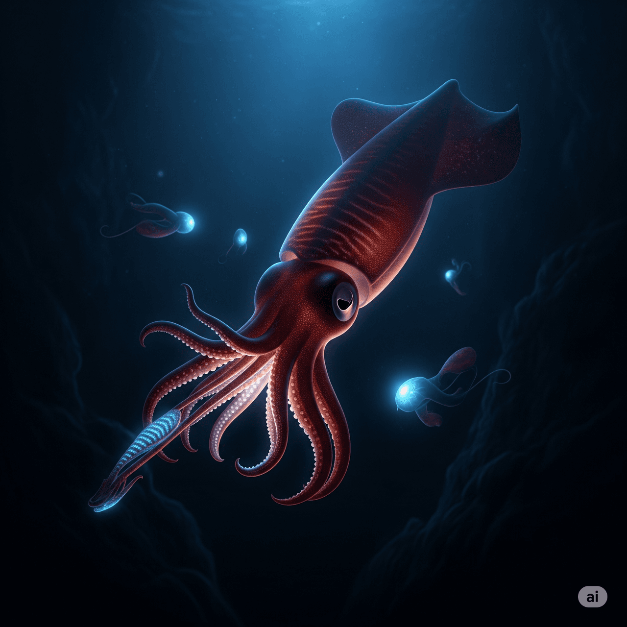 Vampir Kalamar (Vampyroteuthis infernalis)
