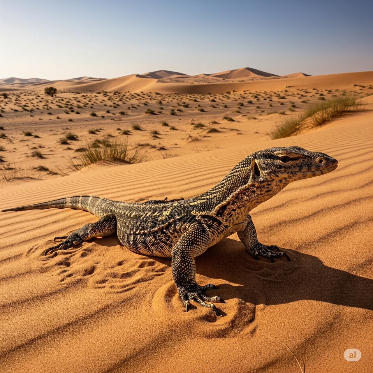 Çöl Varanı (Varanus griseus)