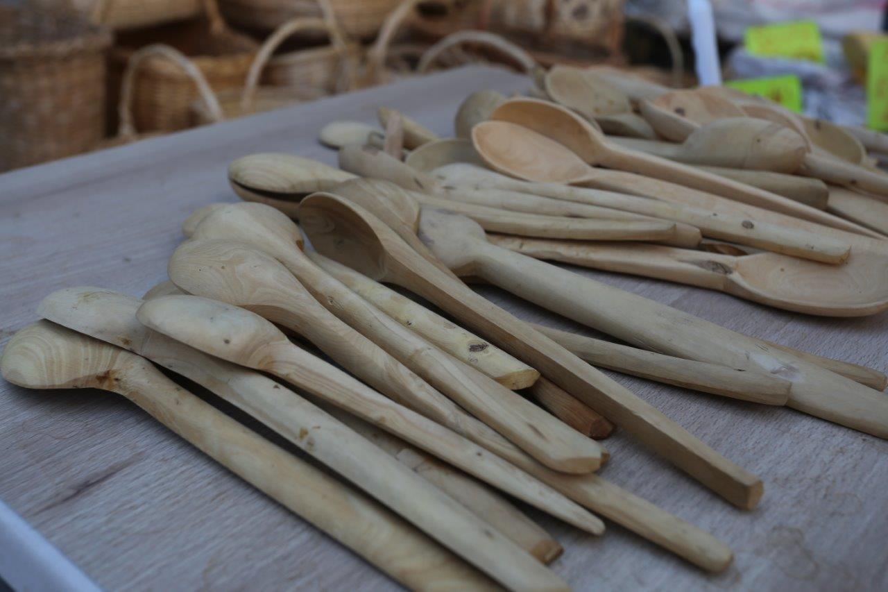 Comb-shaped Boxwood Spoon