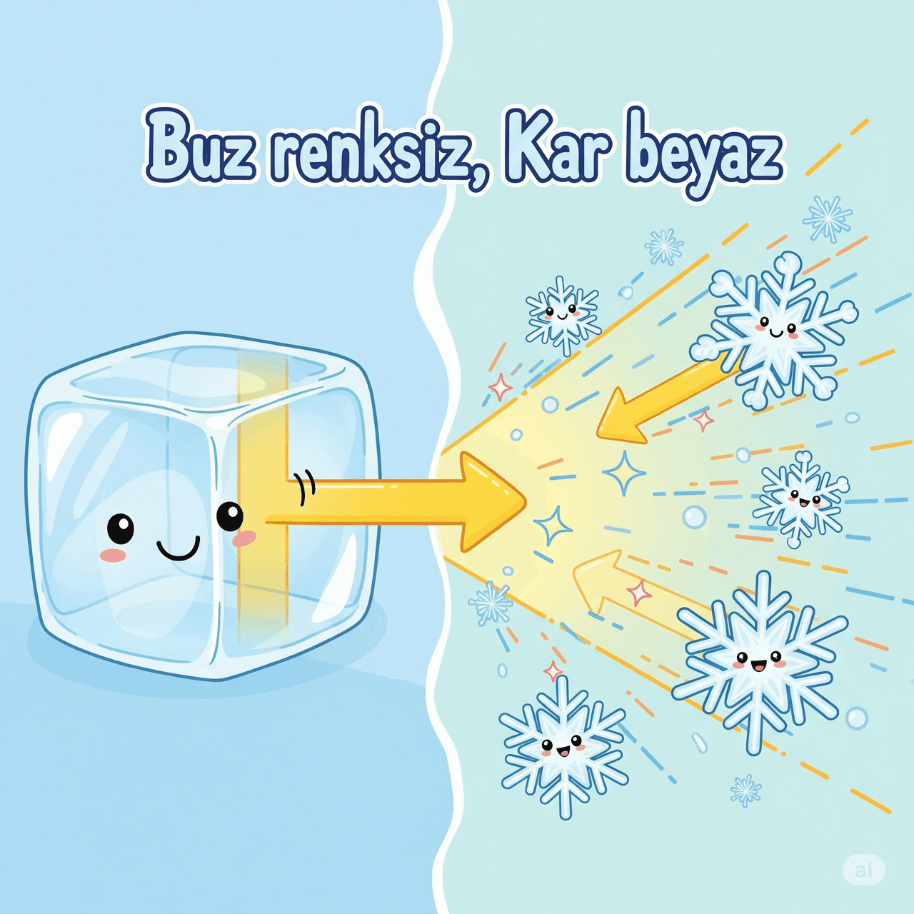 Buz Renksizken Kar Neden Beyazdır?