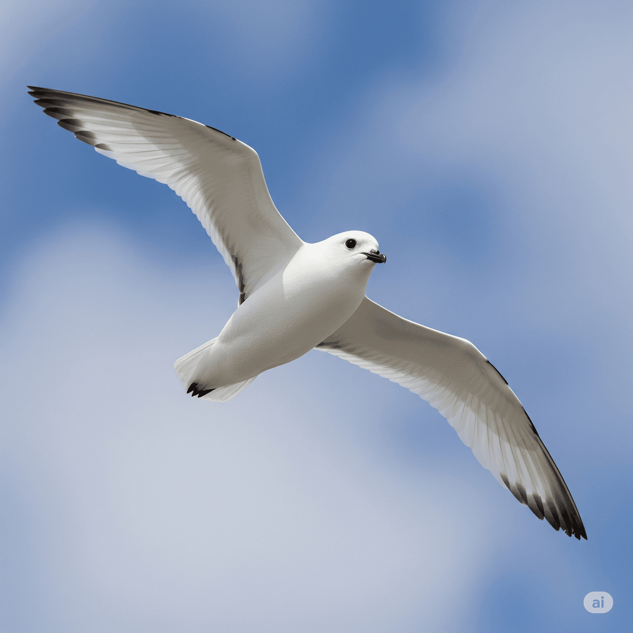 White Storm Petrel (Pagodroma nivea)