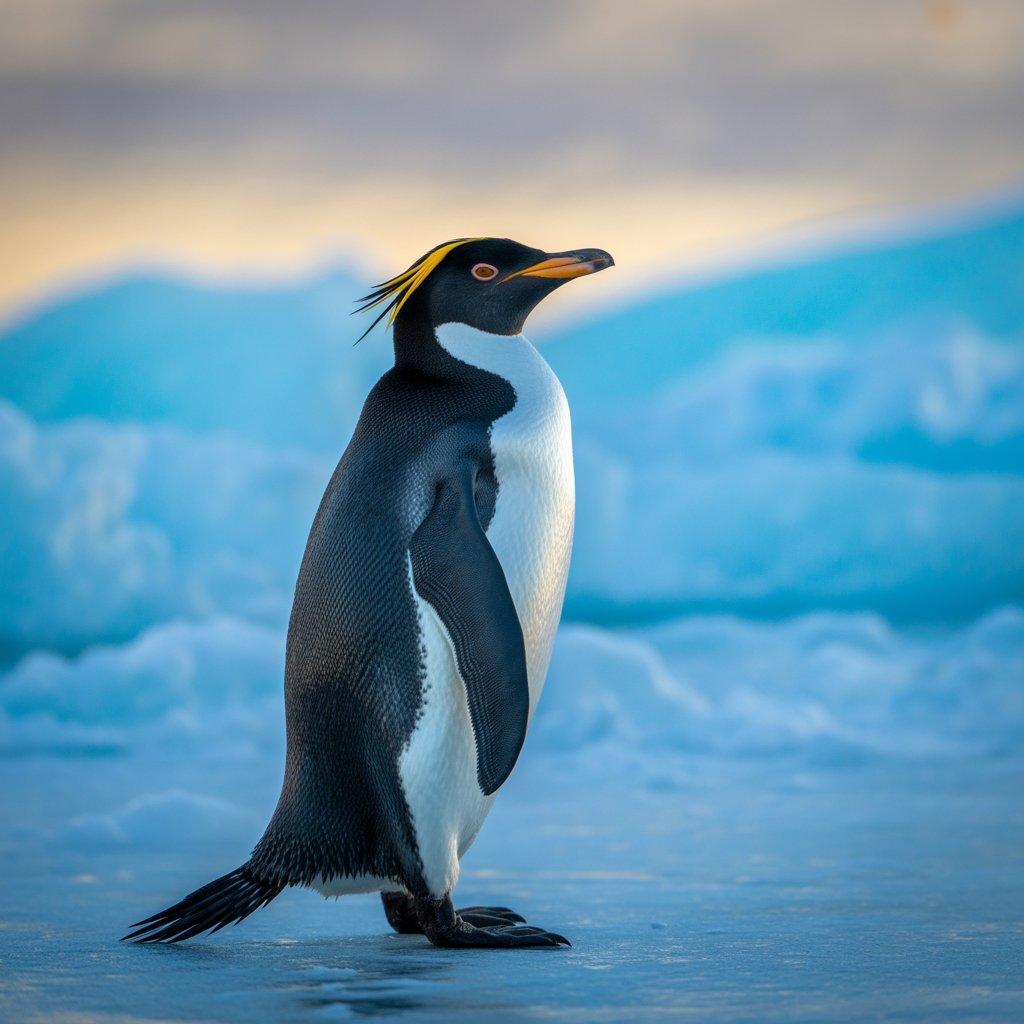 Dik Sorguçlu Penguen