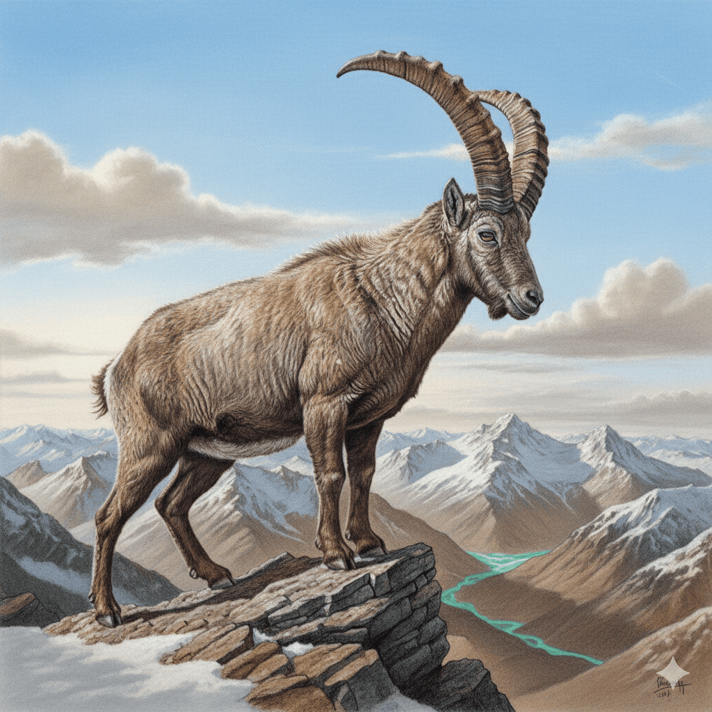 Mountain (Wild) Goat (Capra aegagrus)