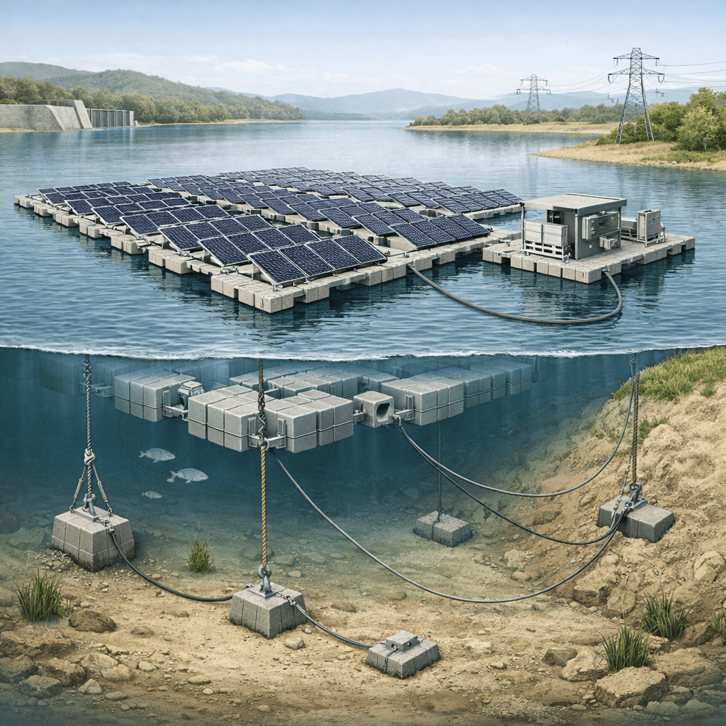 Floating Solar Power Plants