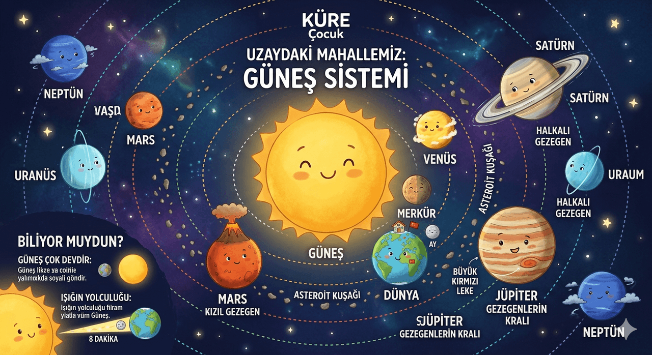 Güneş ve Sekiz Kardeş Gezegen