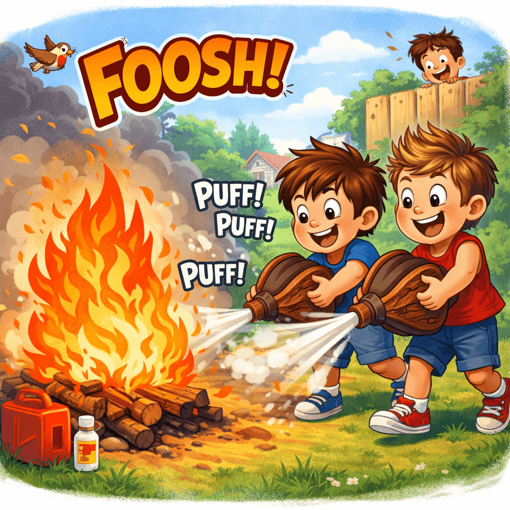 Go to the fire with a pickaxe