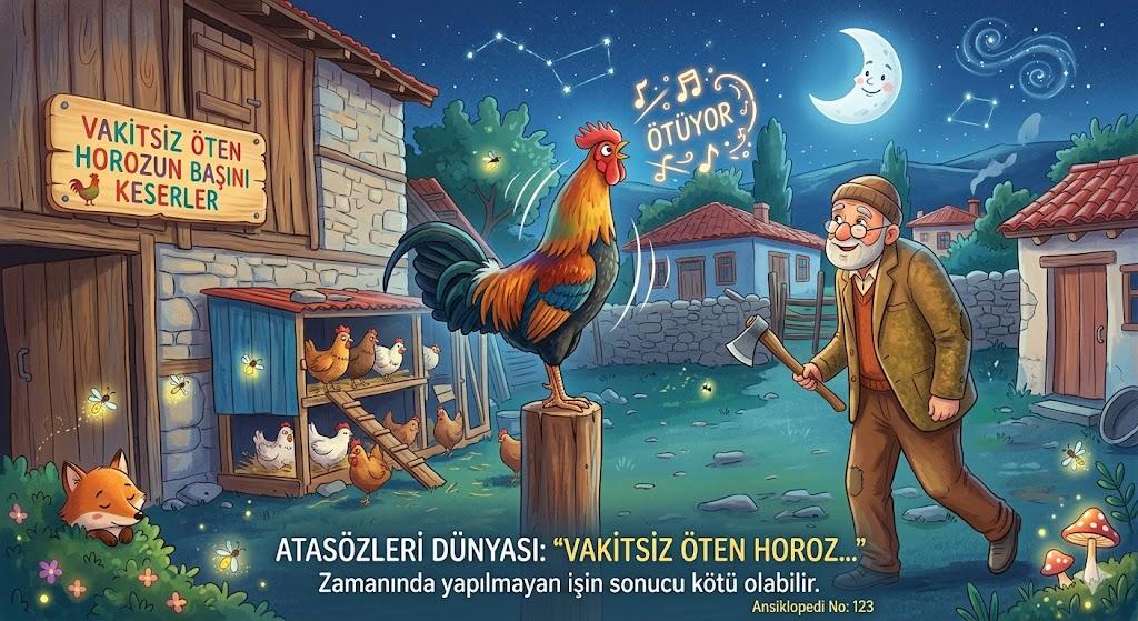 Vakitsiz Öten Horozun Başını Keserler