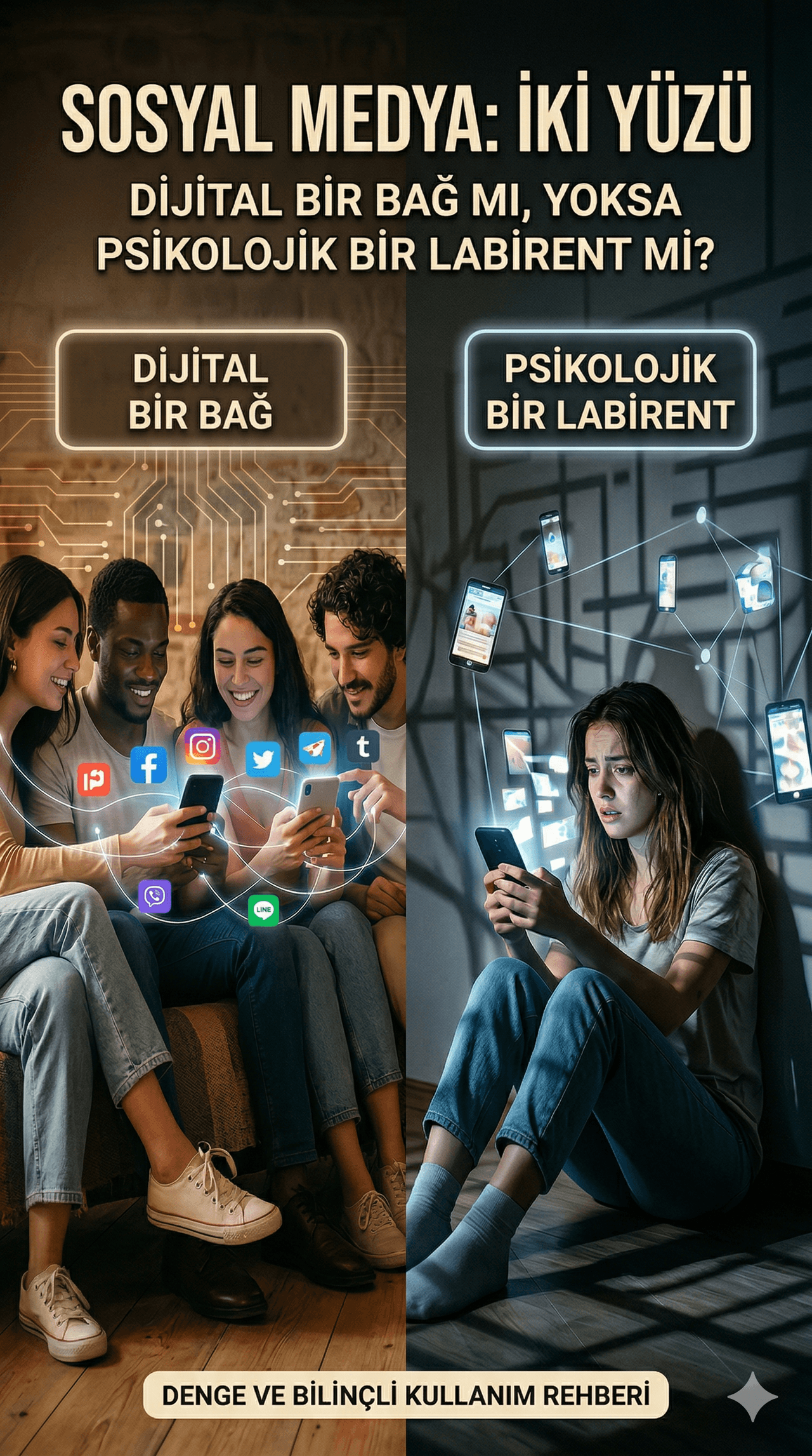 Sosyal Medya: Dijital Bir Bağ mı, Yoksa Psikolojik Bir Labirent mi?