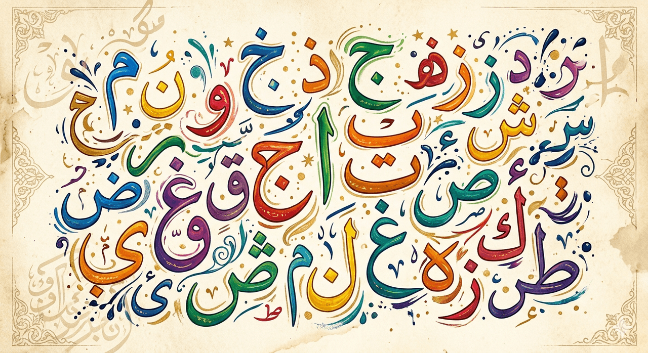 Letters of Ottoman Turkish (Image generated by artificial intelligence).