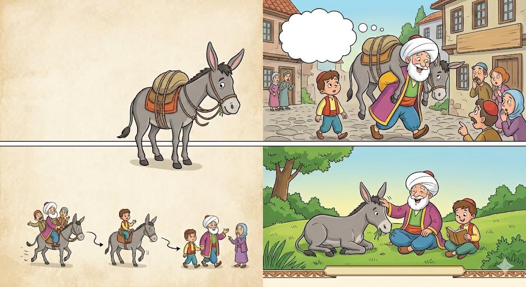 Nasreddin Hoca'nın Eşeği Taşıması
