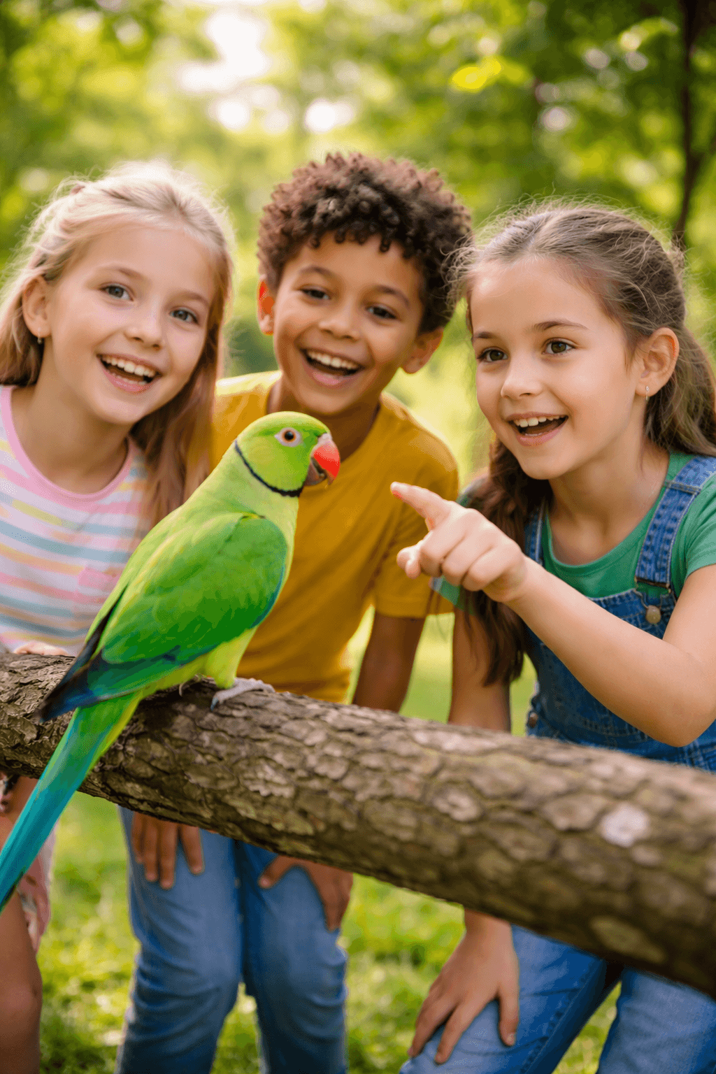 Green parrot
