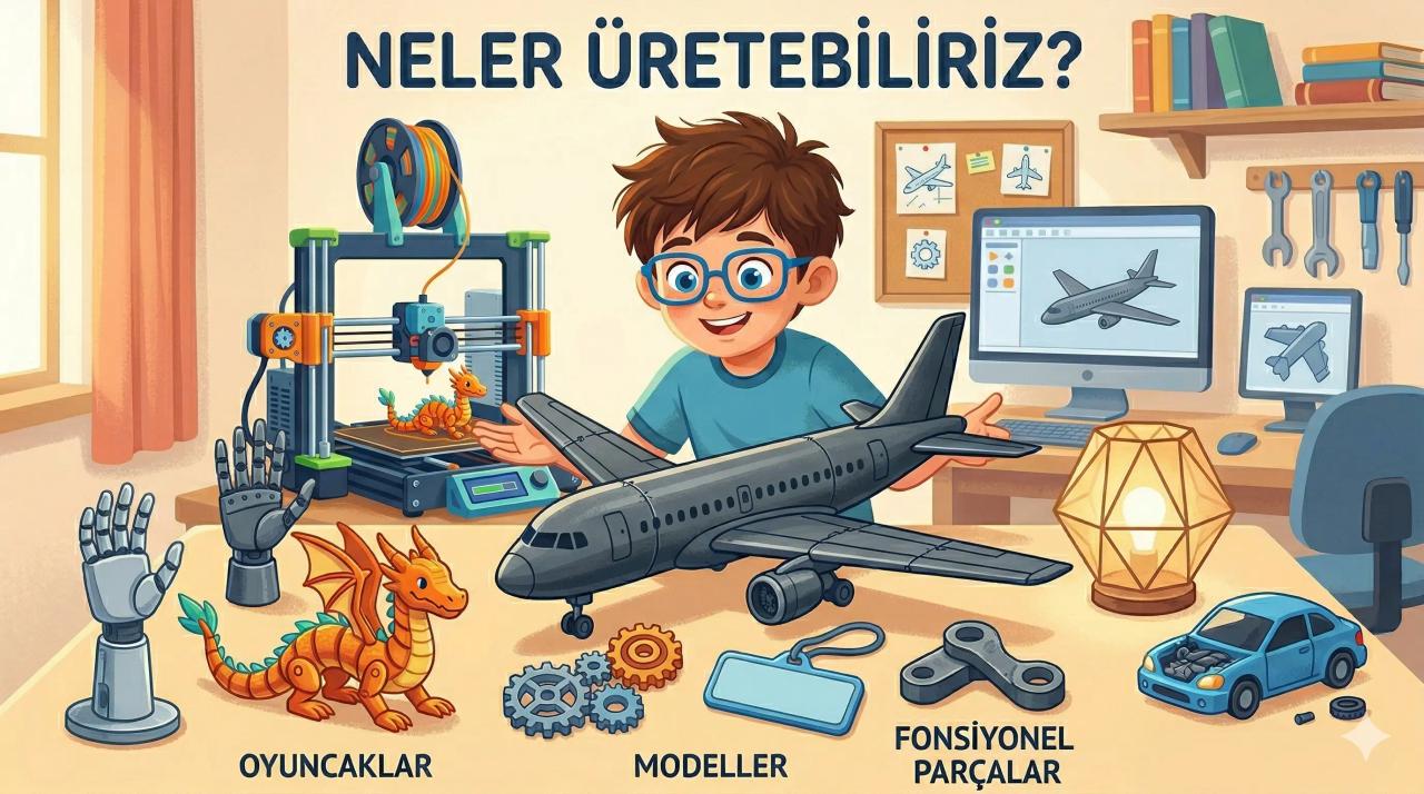 3 Boyutlu Yazıcı ile Neler Yapabiliriz.