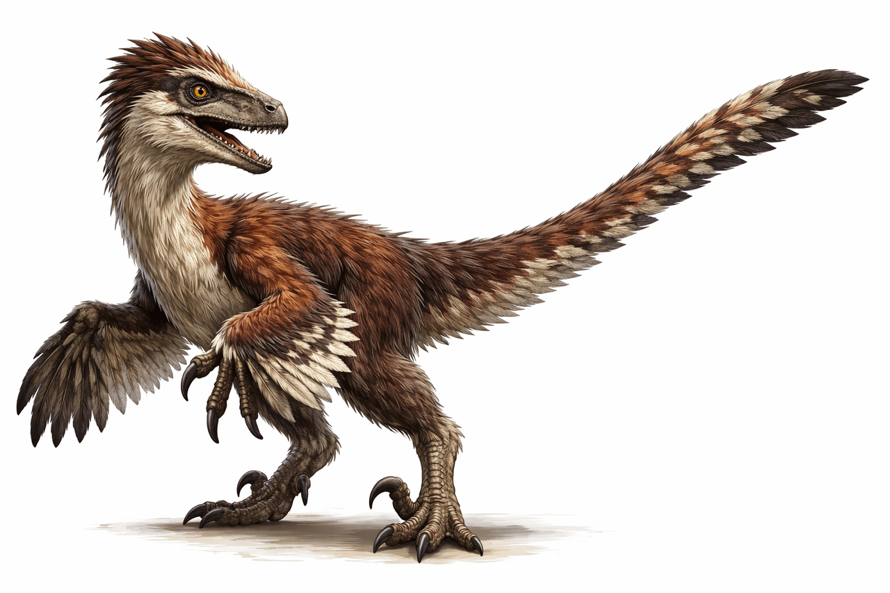 Velociraptor' un temsili görseli.