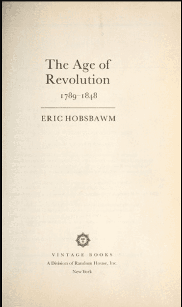 The Age of Revolution (Book)