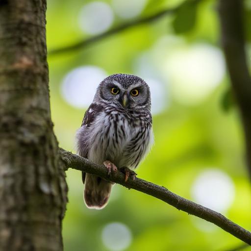 The Forest Owlet (Heteroglaux blewitti)