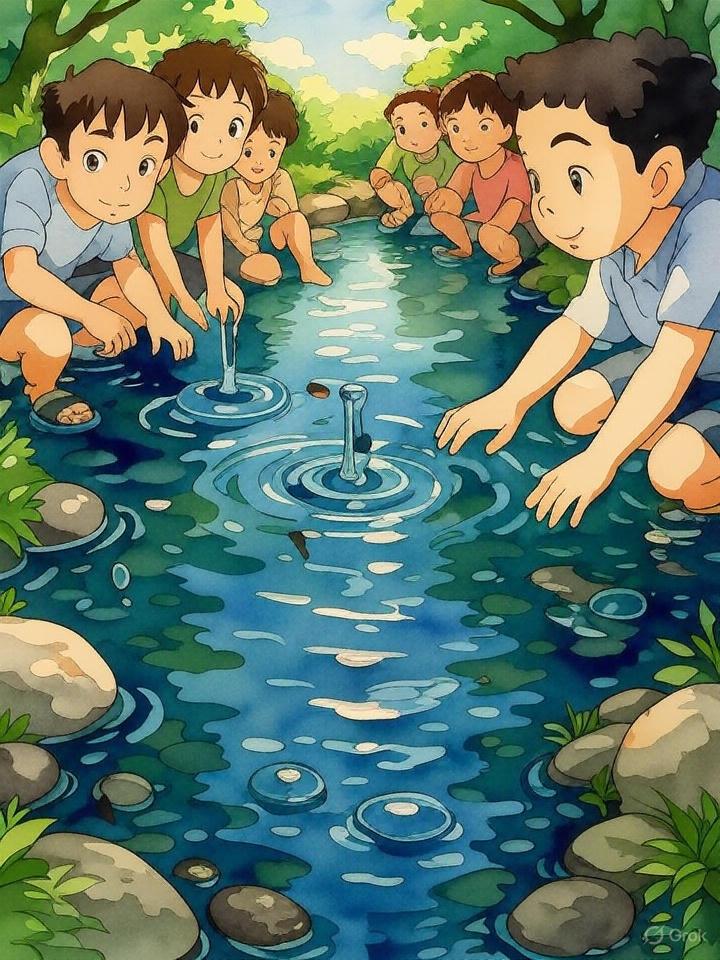 Drop by drop, a lake is formed
