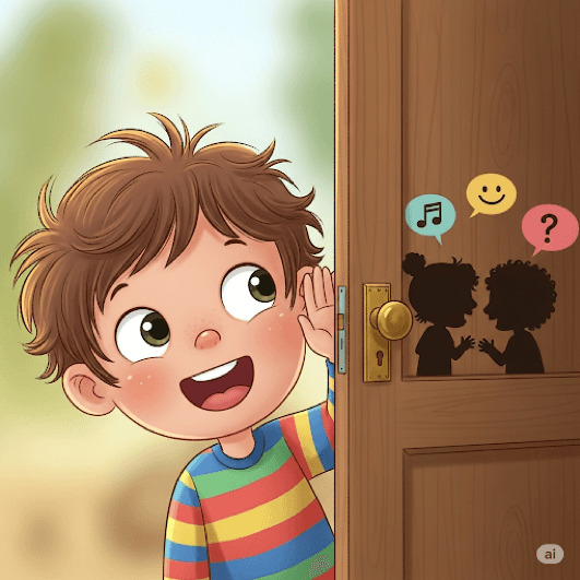 To perk up one's ears