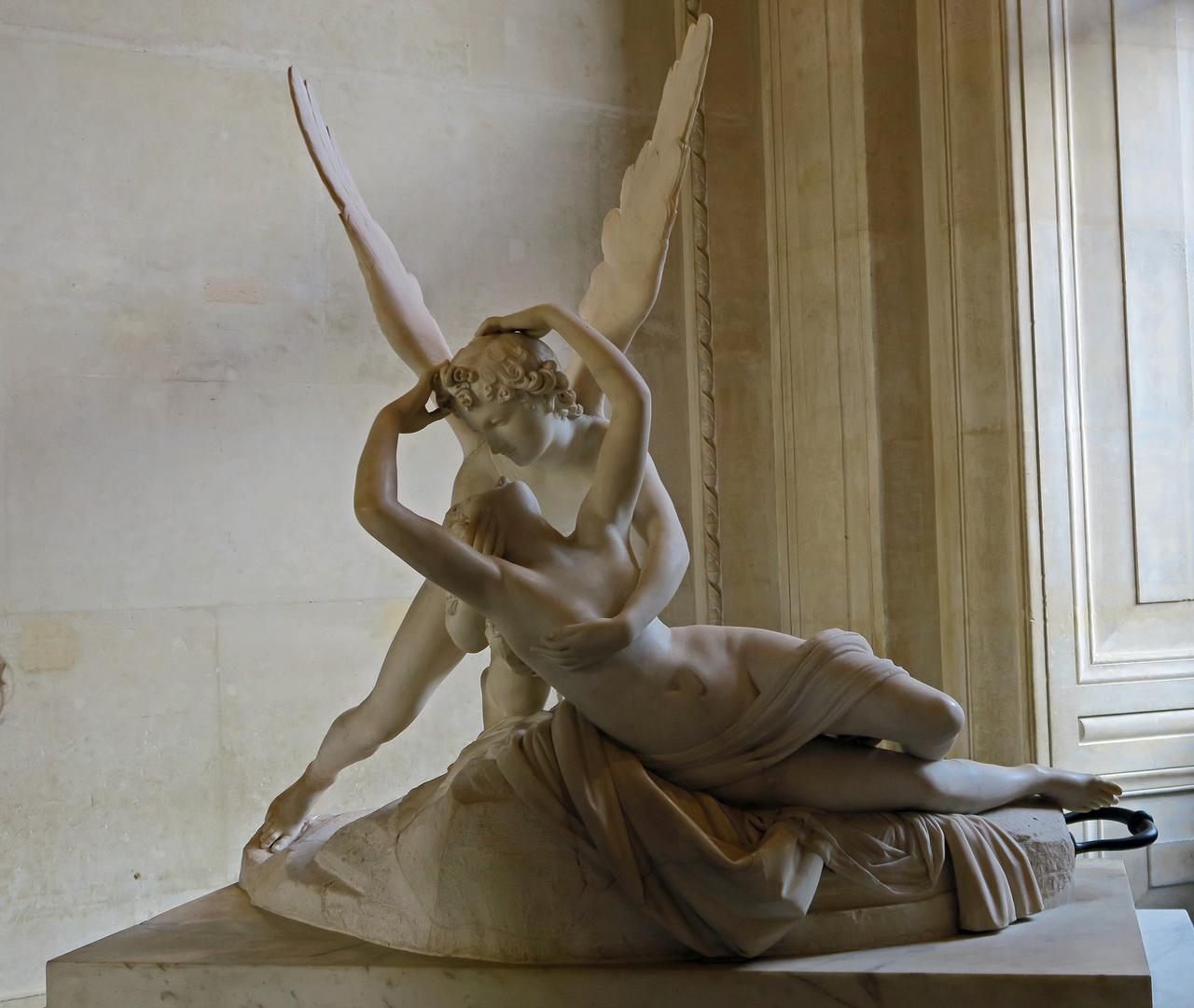 Cupid'in Öpücüğü ile Yeniden Canlanan Psyche Heykeli