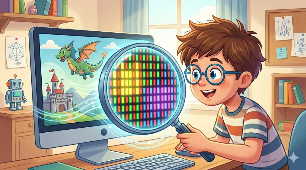 Monitör Pikselleri Nasıl Renk Değiştirir?